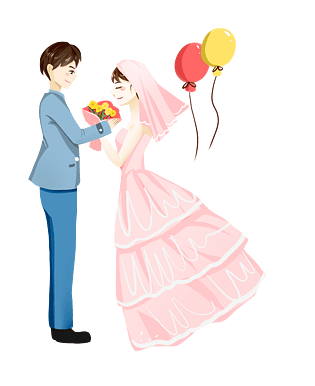 卡通婚礼素材图片大全