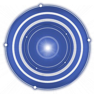 蓝色圆形光图片大全