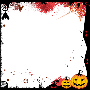 万圣节装饰边框矢量免抠图