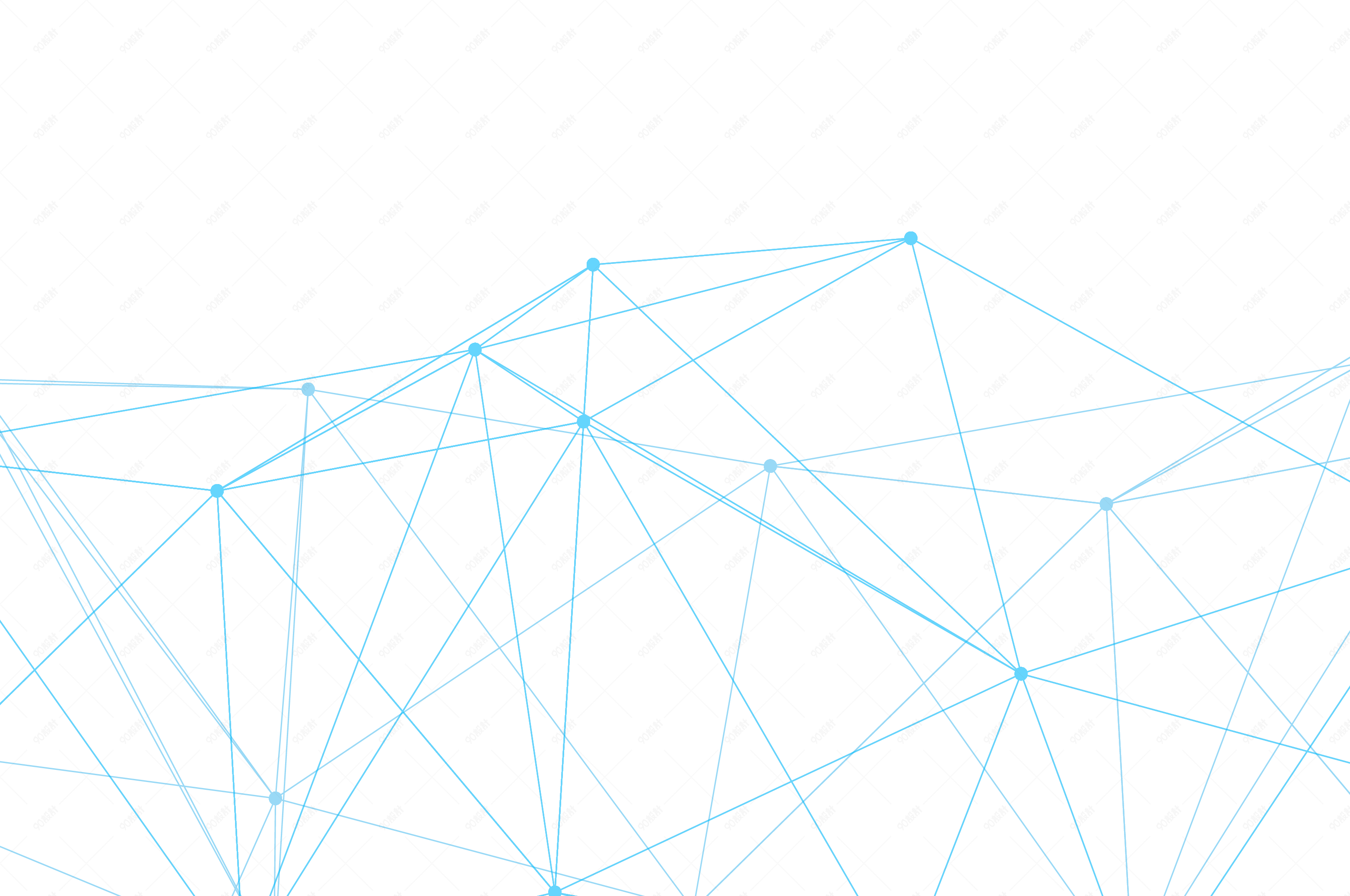 蓝色几何线条菱形装饰