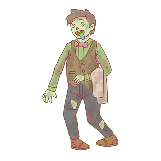 万圣节丧尸手绘卡通16