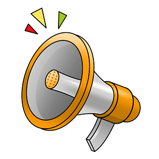 特卖呼叫喇叭插画
