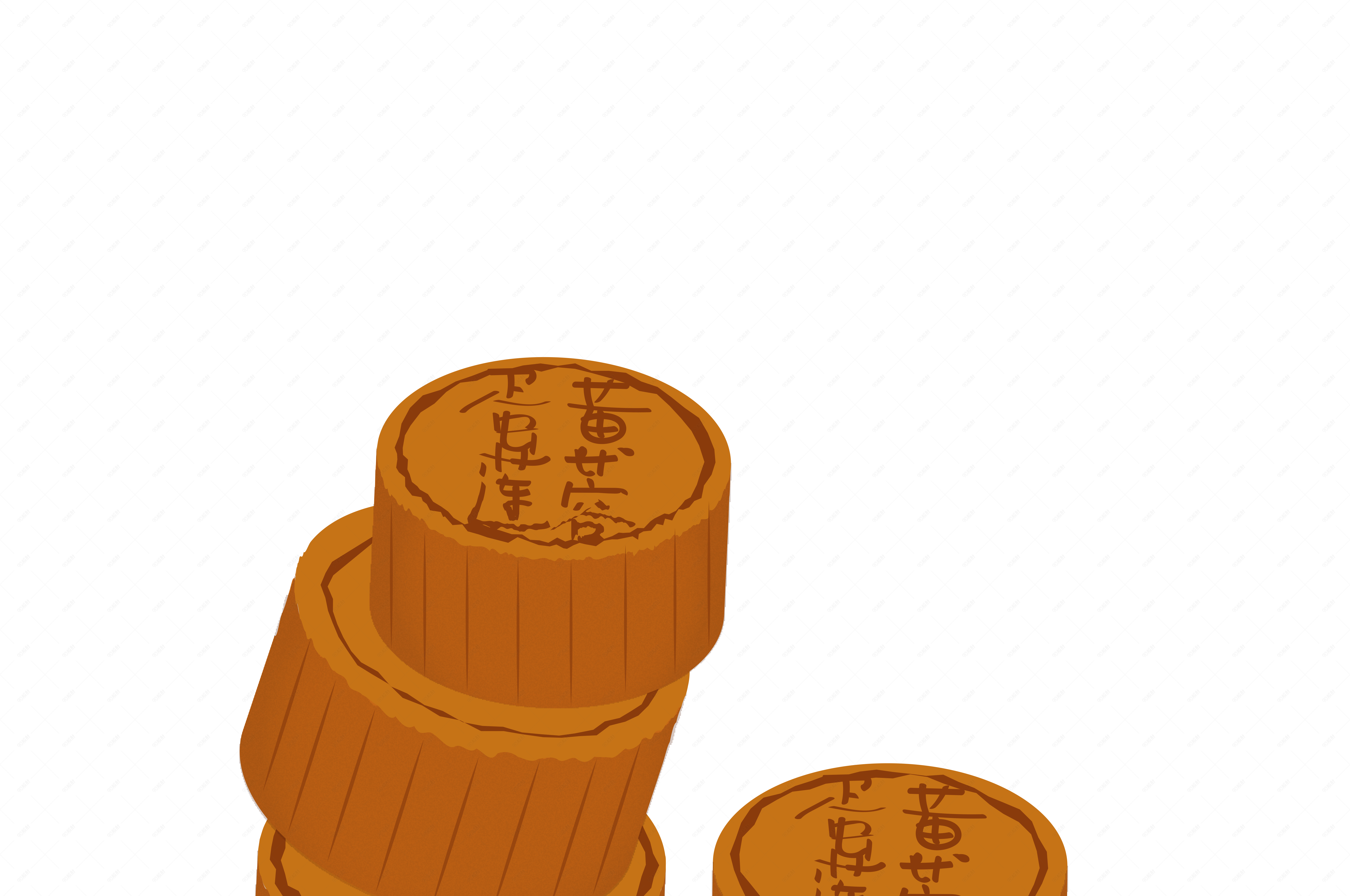 中秋节卡通美食月饼png图片