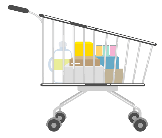 超市购物车免抠图