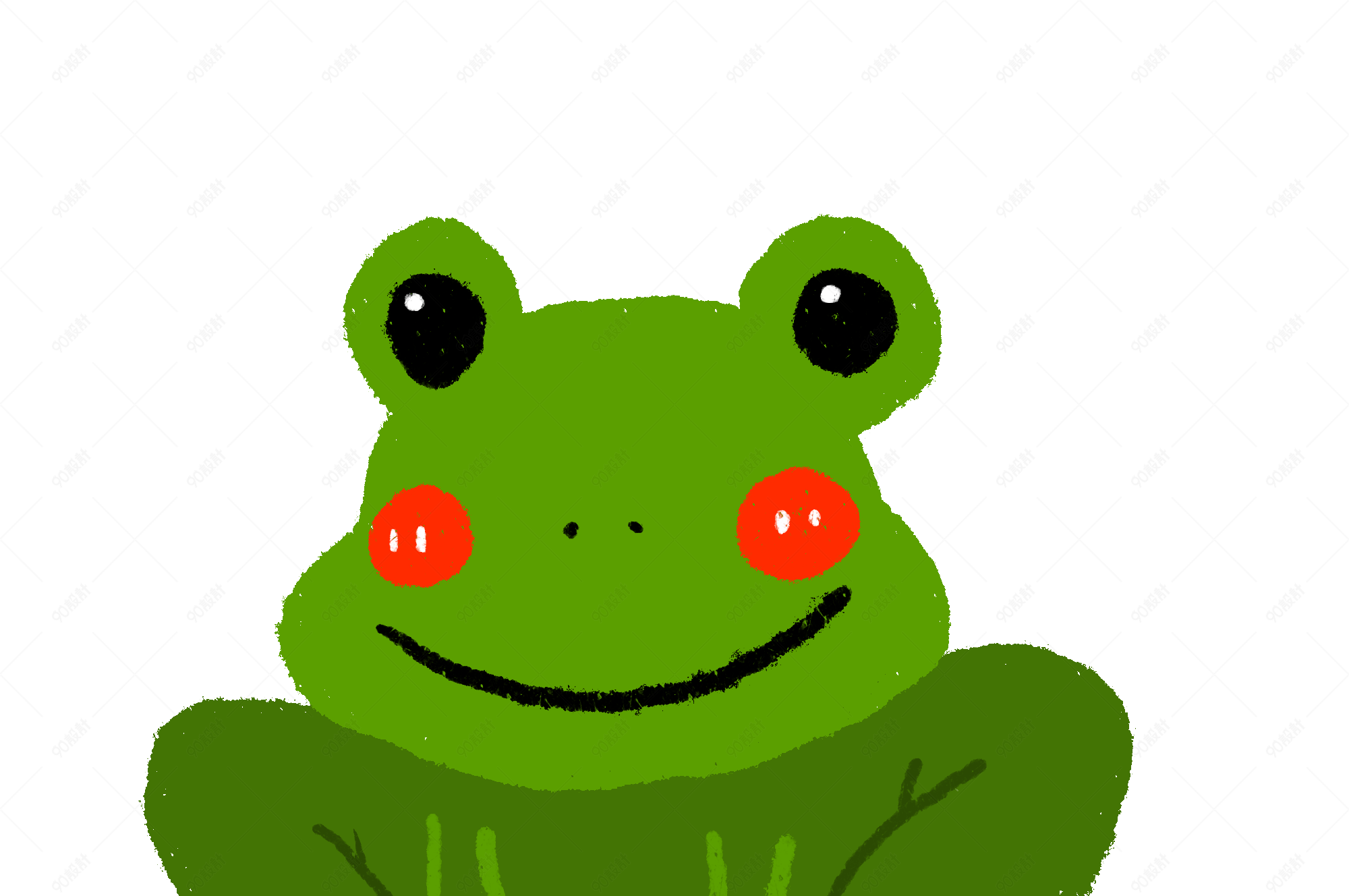 卡通可爱青蛙插画