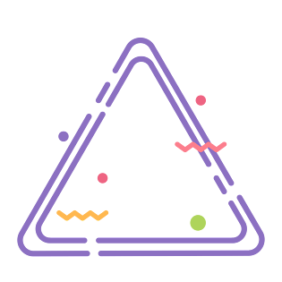 简约紫色三角形meb风格边框