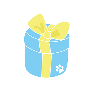 手绘卡通礼物圆形盒子pngpsd2000*2000圣诞节圣诞树插画pngpsd2000*