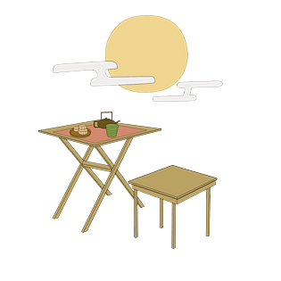 插画桌子图片大全
