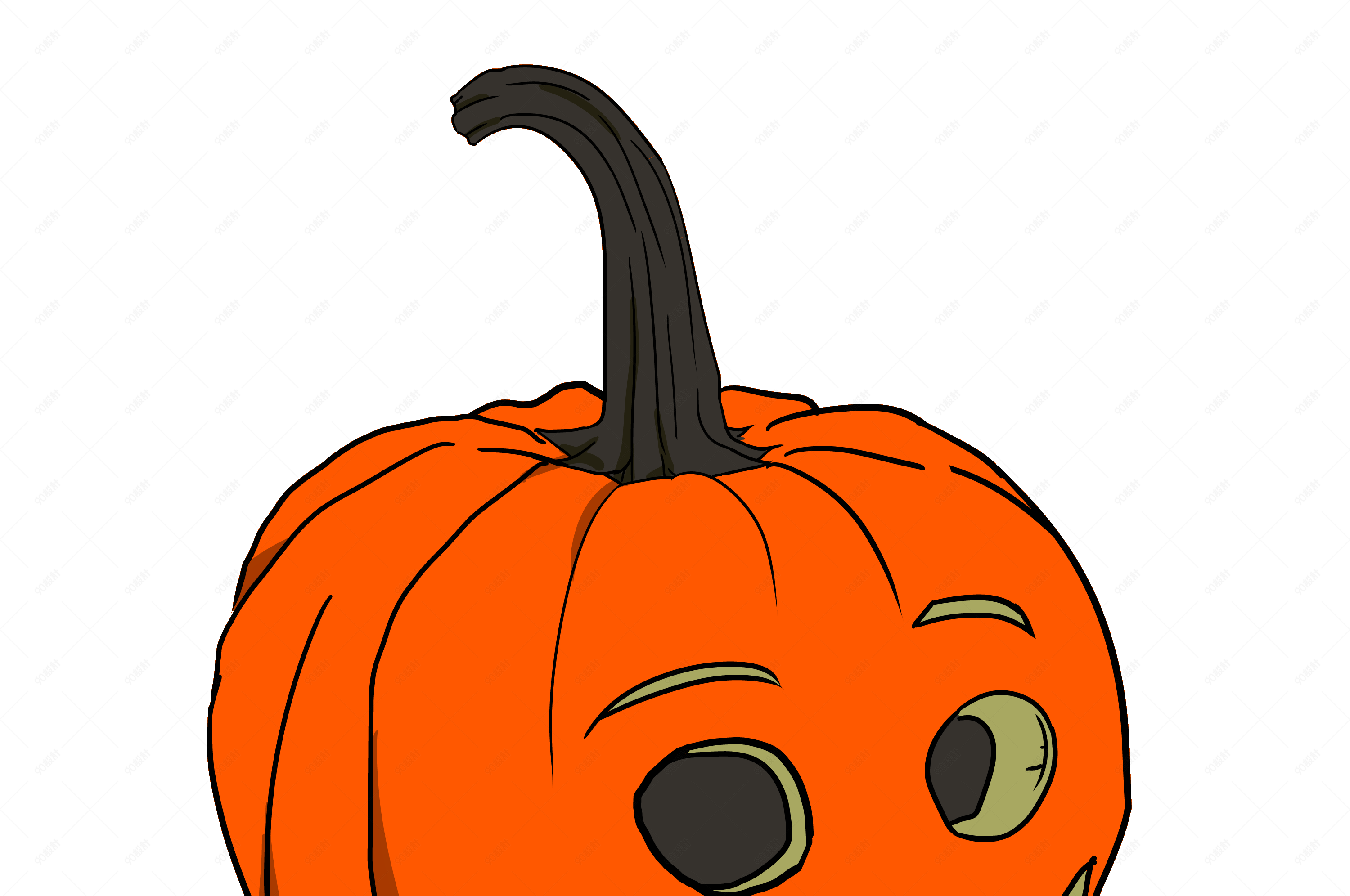 万圣节创意南瓜怪插画