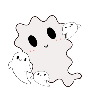 卡通搞怪场景png免抠pngpsd2000*2000小鬼黑猫边框插画pngpsd2000*