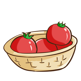 成熟的蔬菜番茄西红柿插画