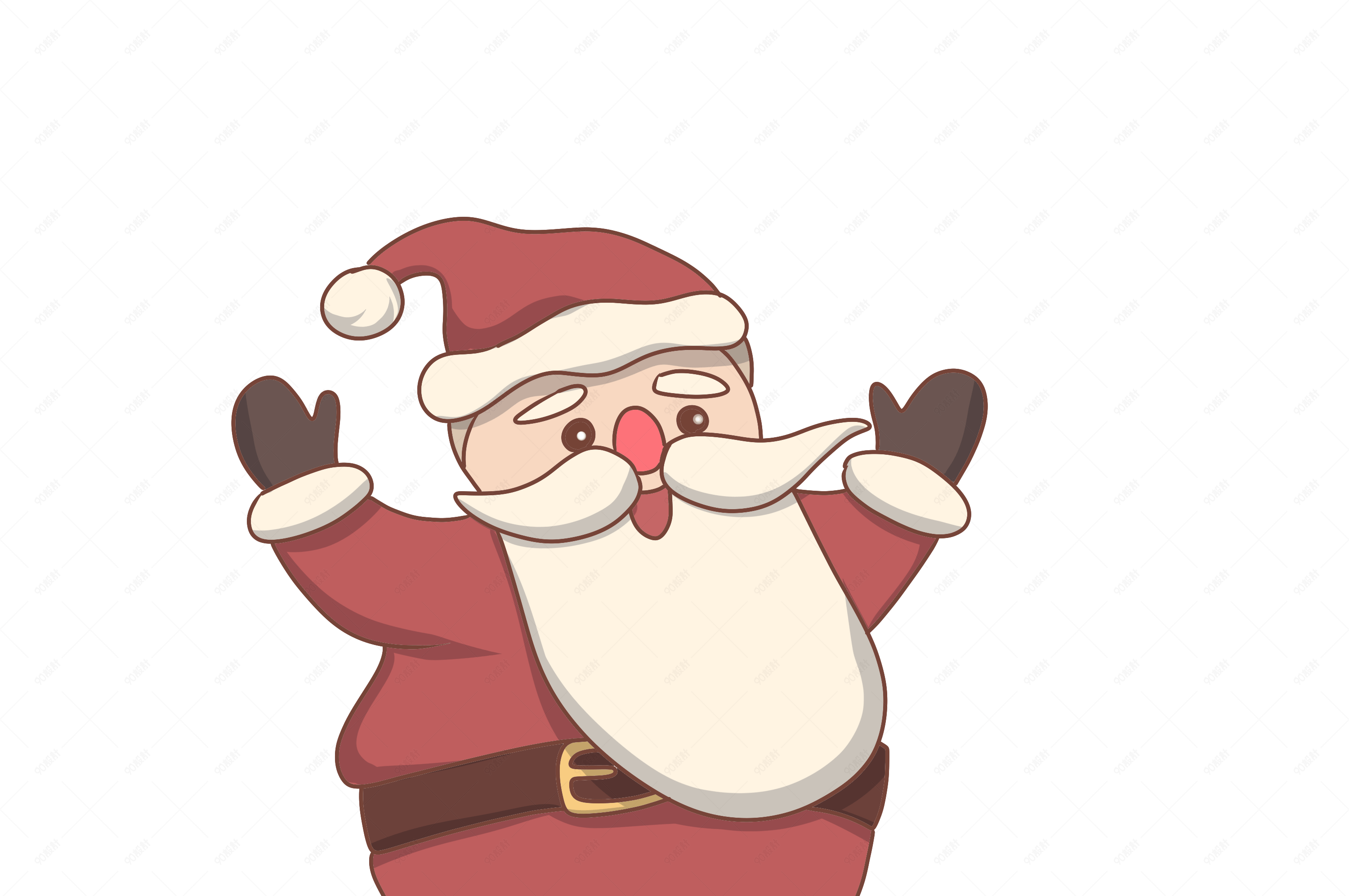 圣诞节圣诞老爷爷插画