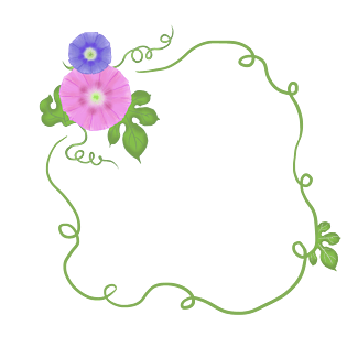 喇叭花藤信纸png