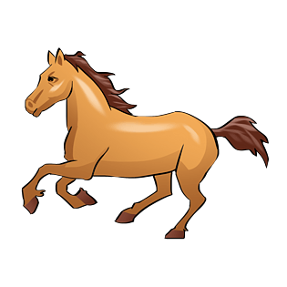 野生动物骏马插画