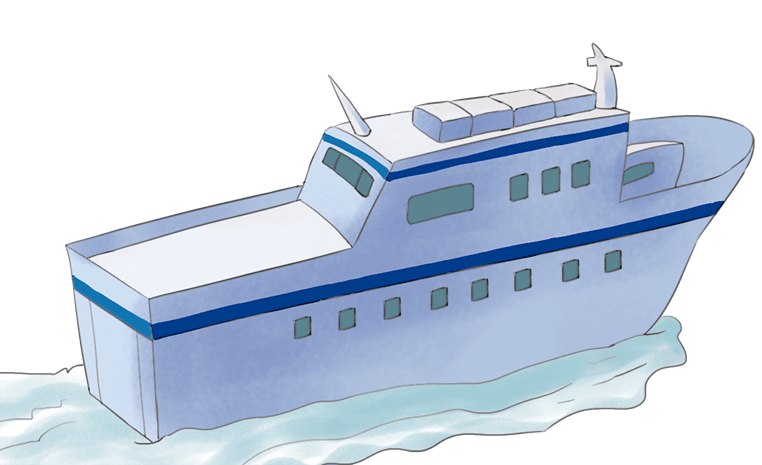 蓝色轮船图片大全