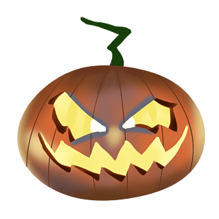 万圣节南瓜灯灯具插画pngpsd2000*2000万圣节南瓜灯卡通手绘pngpsd