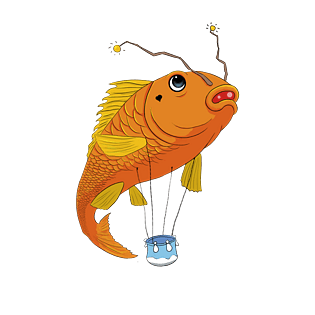 锦鱼年年有鱼插画