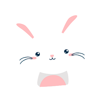 边框pngpsd2000*2000可爱的兔子卡通兔子卡通动物可爱动物pngpsd2000