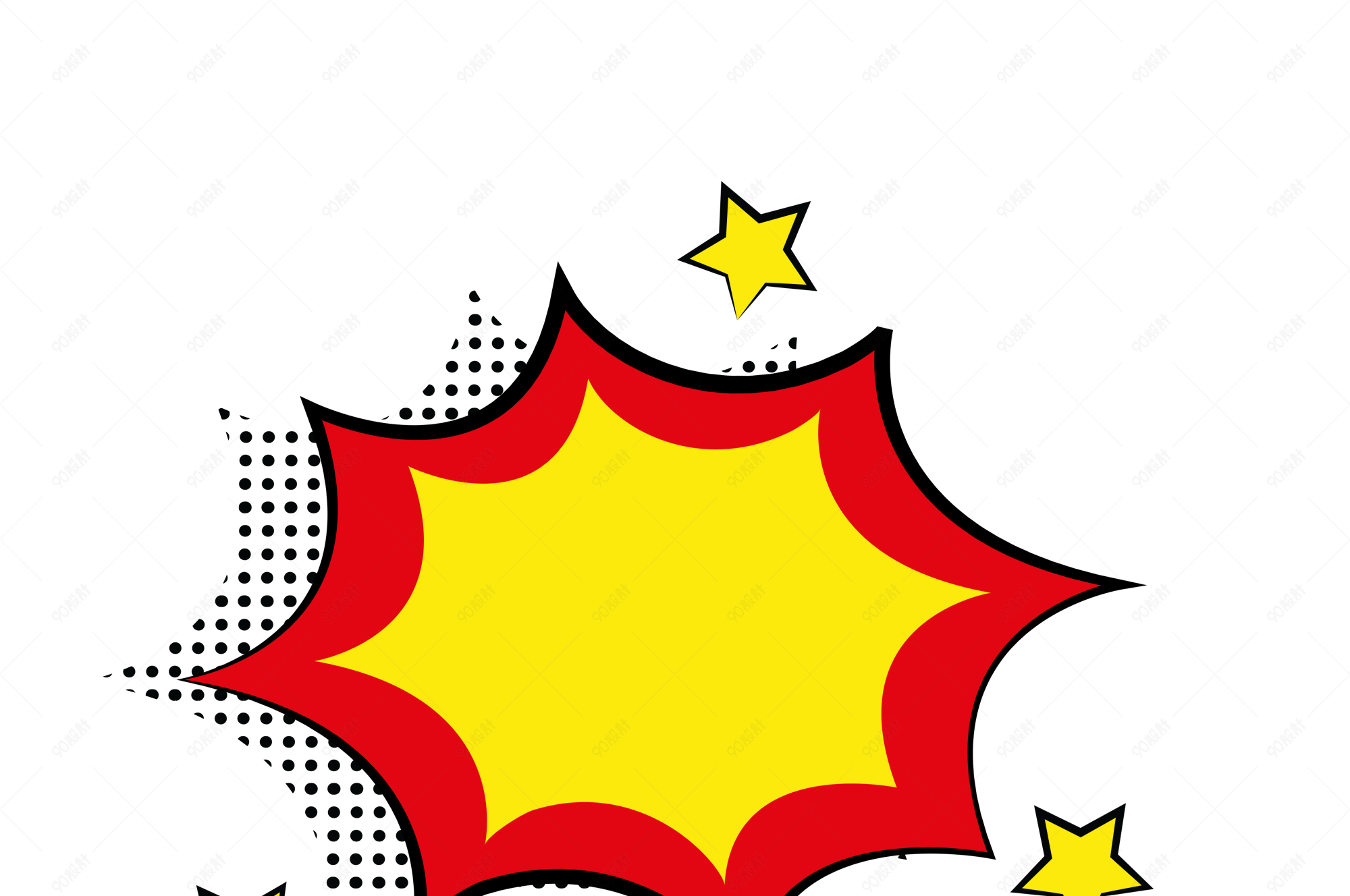 波普风格个性免扣装饰图案【免抠元素png】-90设计网