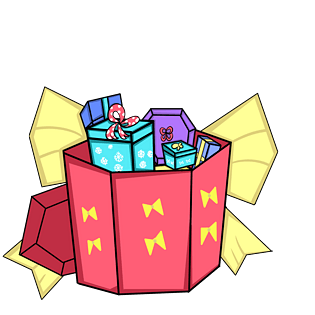 精美礼物盒手绘插画