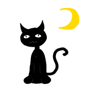 卡通黑猫图片大全