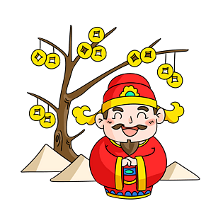 摇钱树卡通图片大全