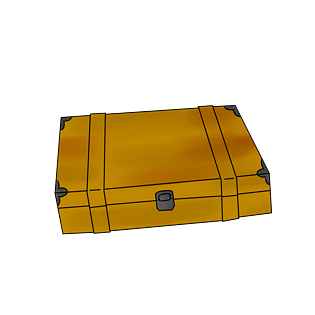 手绘军事装备炮弹箱插画