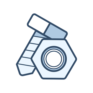 五金螺丝扁平图标