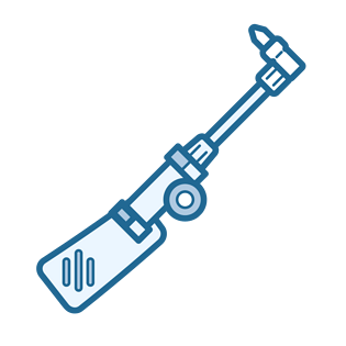 五金焊枪扁平图标