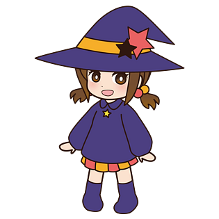 q版可爱万圣节幽灵插画卡通pngpsd2000*2000万圣节可爱卡通女巫pngpsd