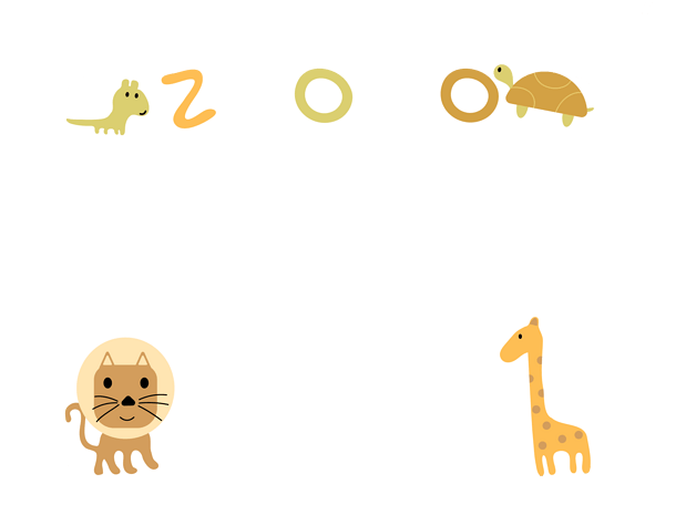 可爱动物手绘边框