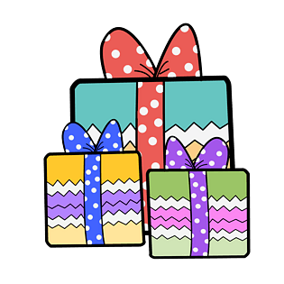 手绘卡通礼盒图片大全