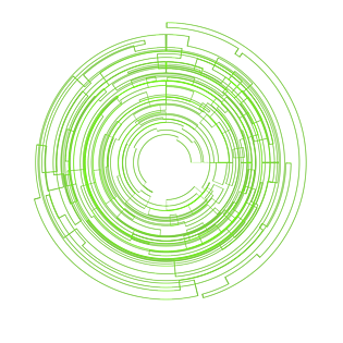 不规则多线条组合形圆形状科技感点缀图案