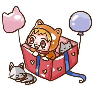 psd2000*2000爱心气球冰淇淋礼盒插画pngpsd2000*2000心形气球礼物情