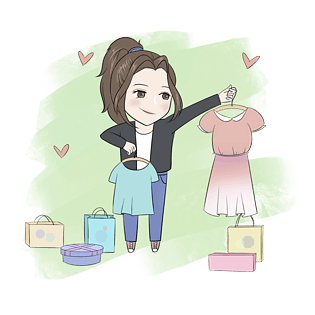 双十一大狂欢卡通手绘女装专场