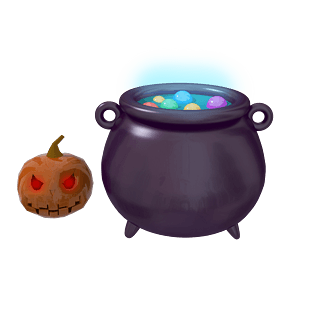 万圣节c4d魔法药鼎