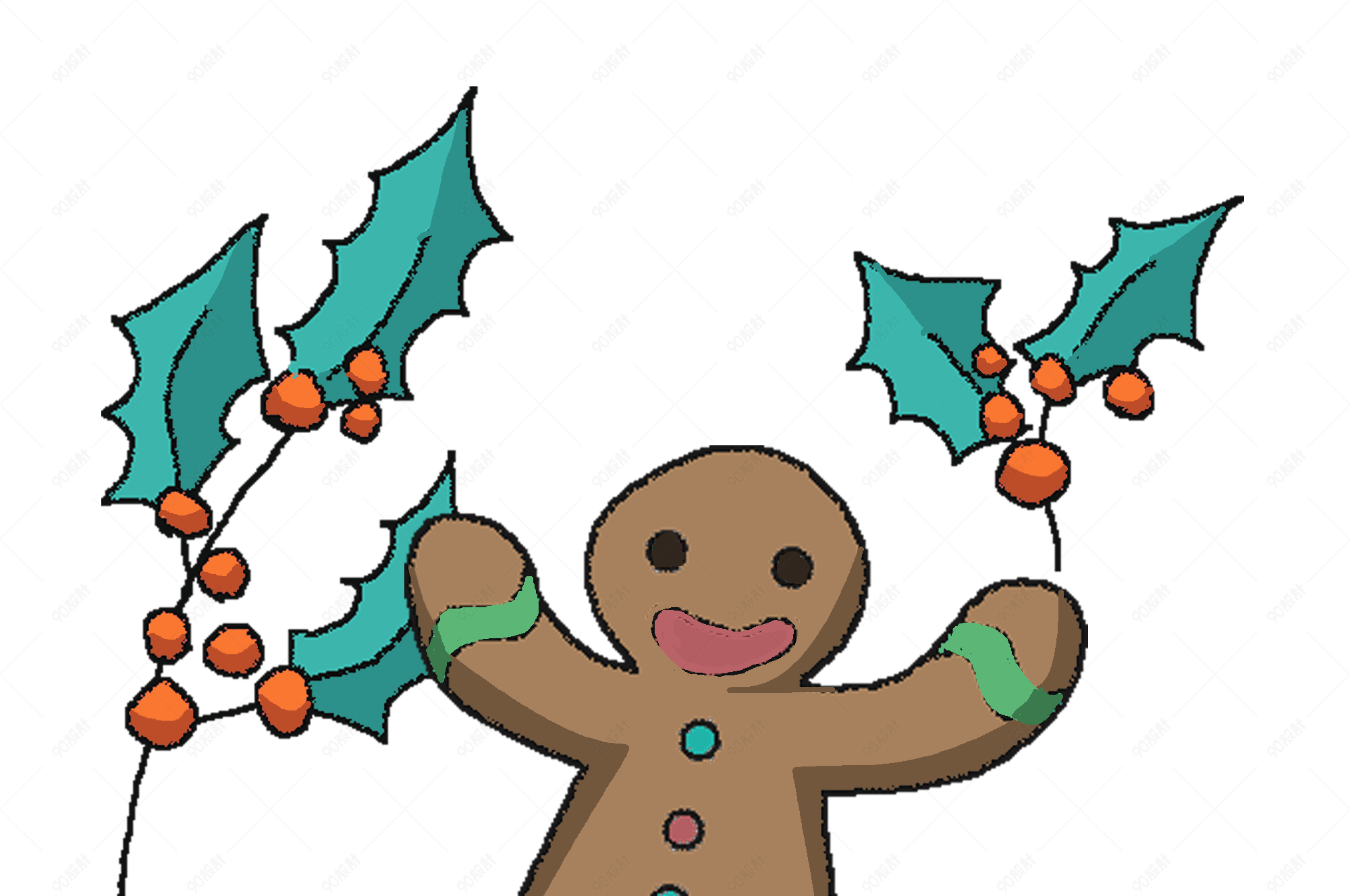 圣诞节娃娃礼物卡通