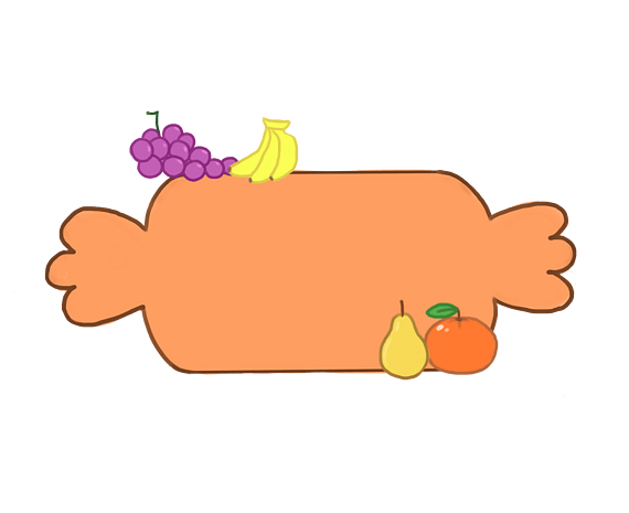 手绘水果边框图片大全