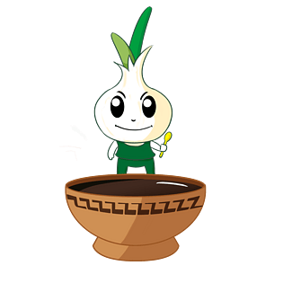 腊八节卡通腊八蒜插画