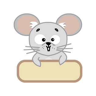 卡通可爱老鼠标题素材