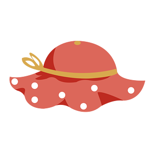 可爱帽子装饰元素