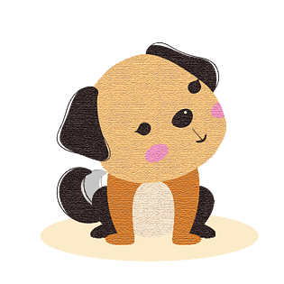 手绘水彩油彩绘本风格可爱卡通动漫搞笑动物