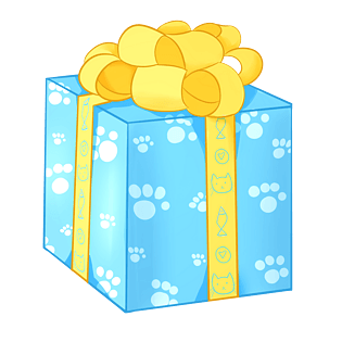 卡通丝带蓝色图片大全