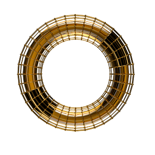 创意质感玻璃金属圆环pngpngpsd2000*2000c4d电商立体家具建材pngpsd