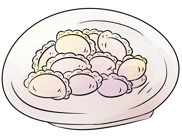 可爱饺子图片大全