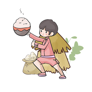 一勺大米图片大全