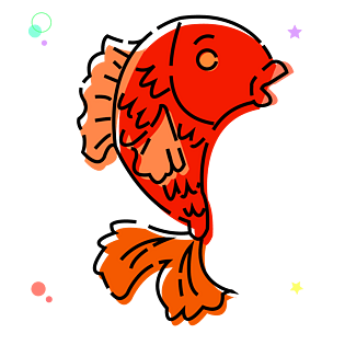 小红鱼头像图片