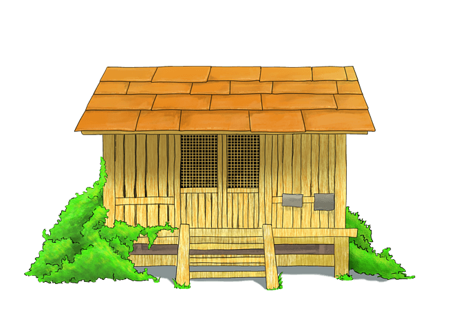 屋子 平涂风格 小木屋