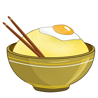 手绘米饭图片大全