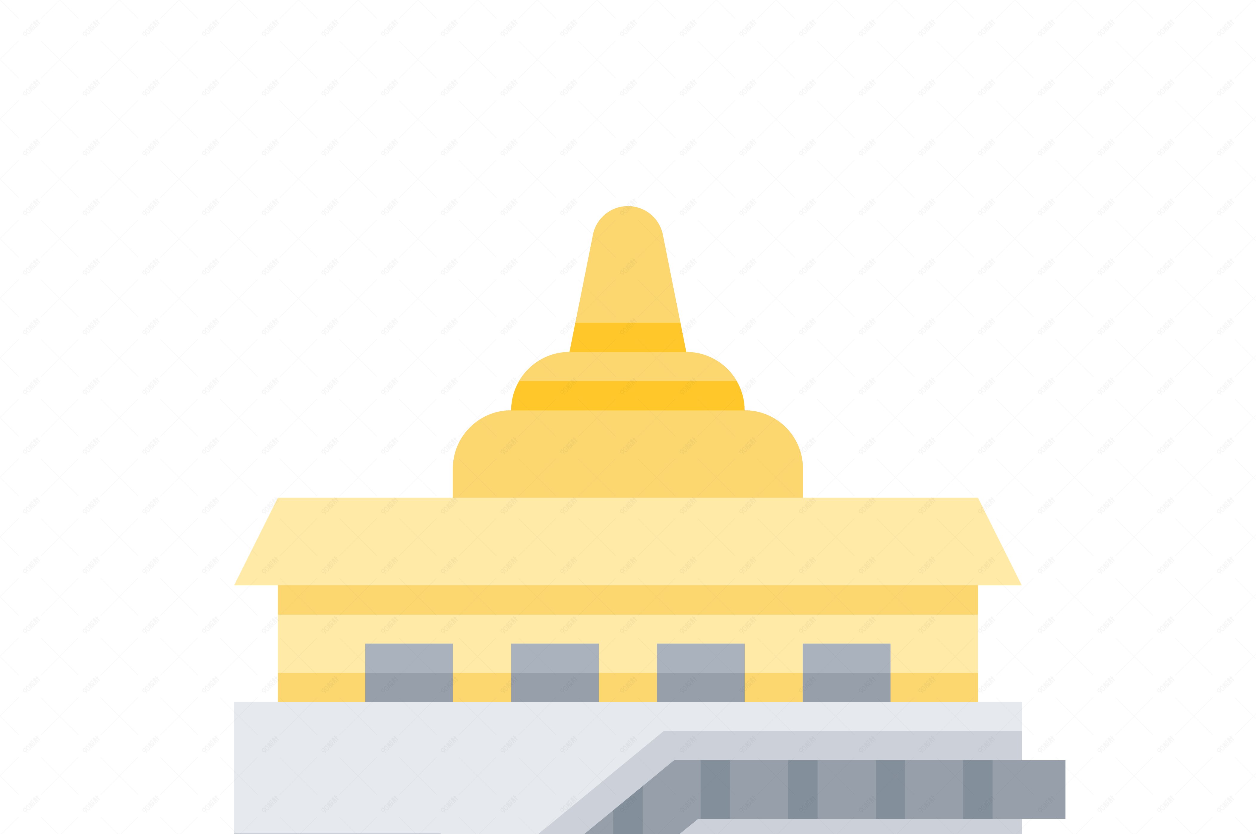 矢量简约布达拉宫